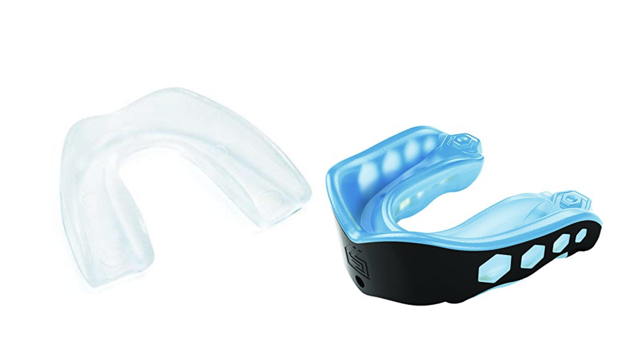 Ready-made mouth guard.
